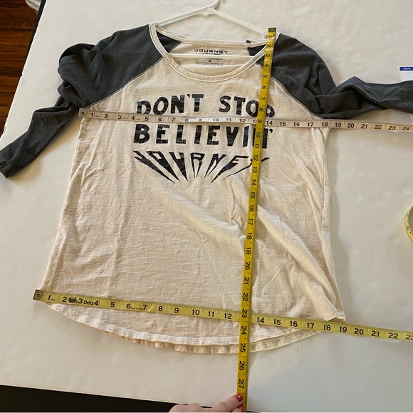 Journey x Lucky Brand Don’t Stop Believing Retro Baseball Tee Womens Size Medium - Picture 7 of 7